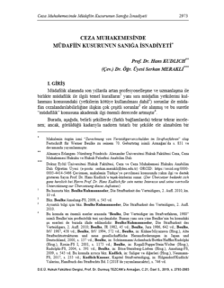 Zum Artikel "Zurechnung von Verteidigerverschulden im Strafverfahren – Publikation in türkischer Sprache"